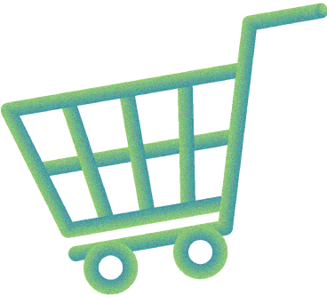 green shopping cart illustration