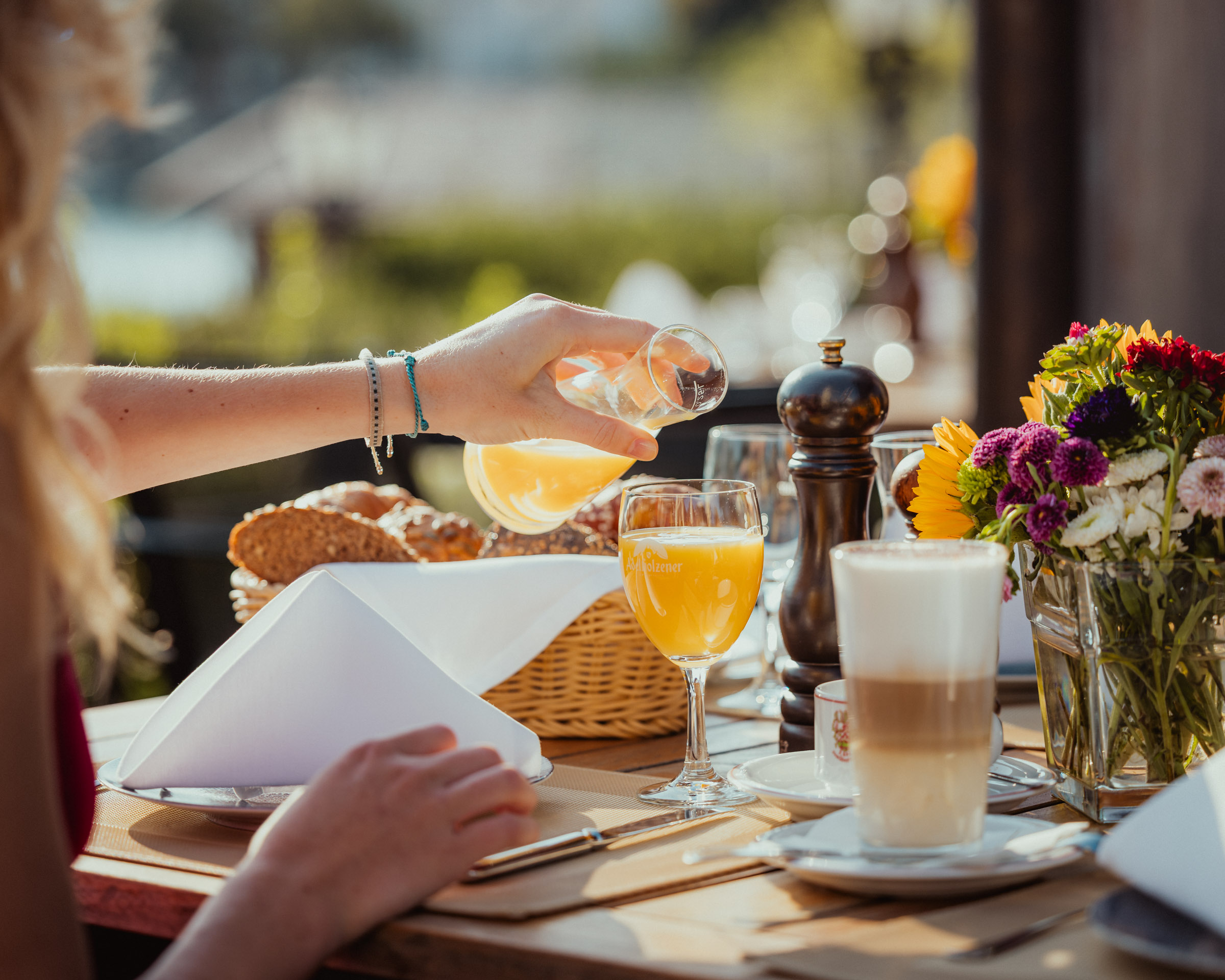 Frühstück Terrasse