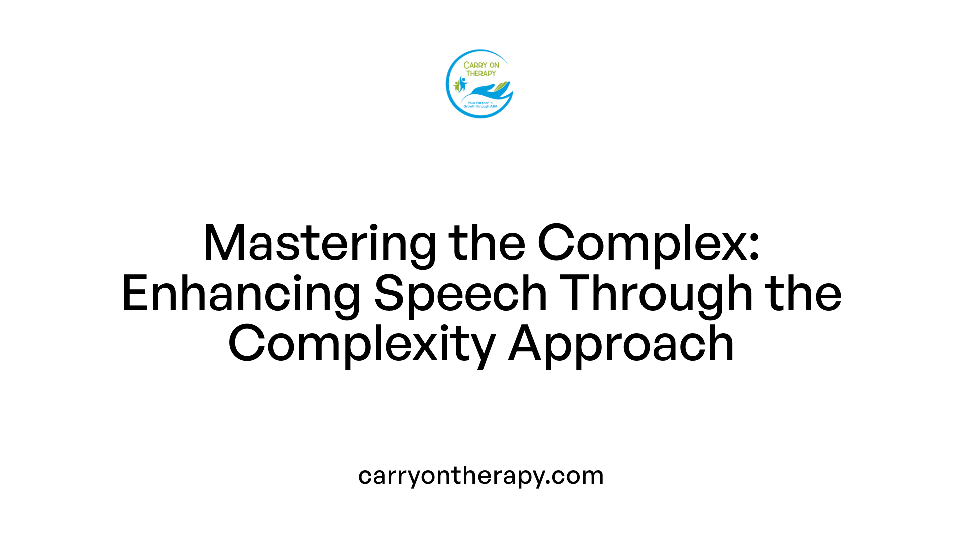 Mastering the Complex: Enhancing Speech Through the Complexity Approach