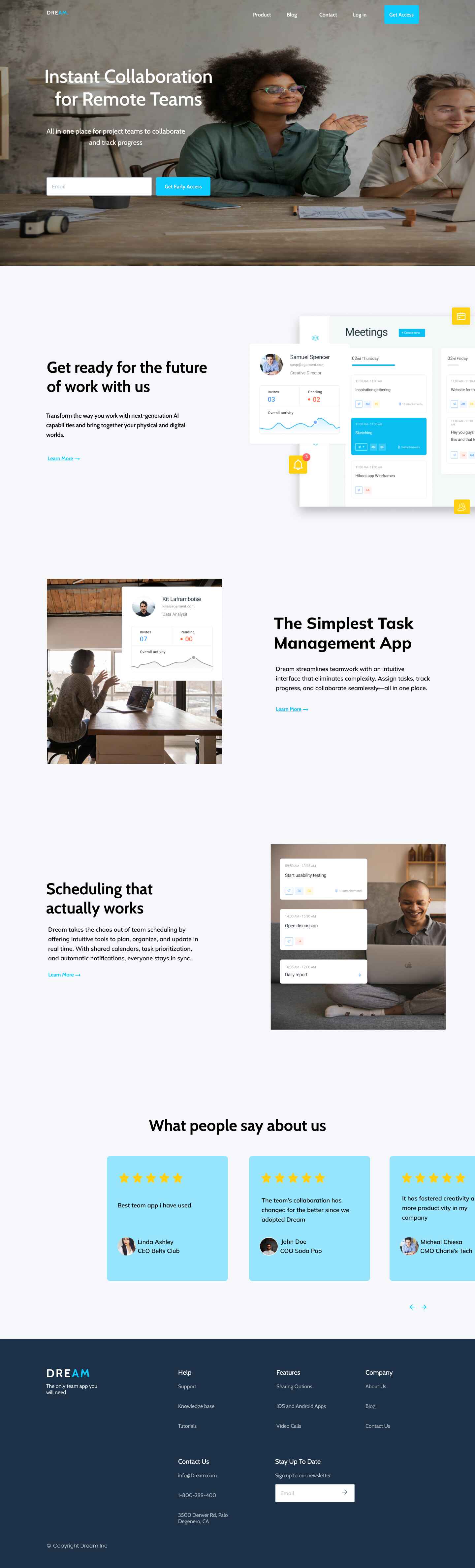 A screenshot of web page