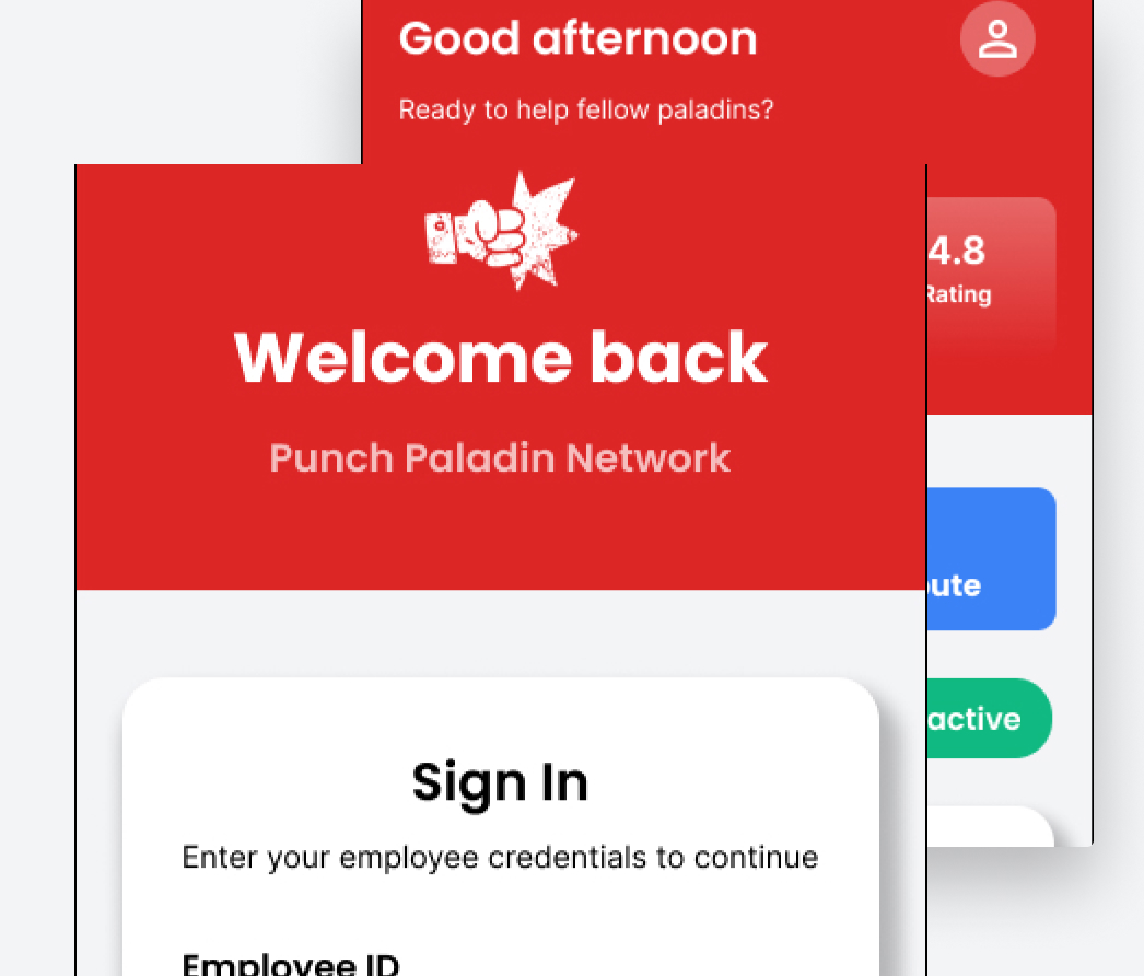 A mockup of a project