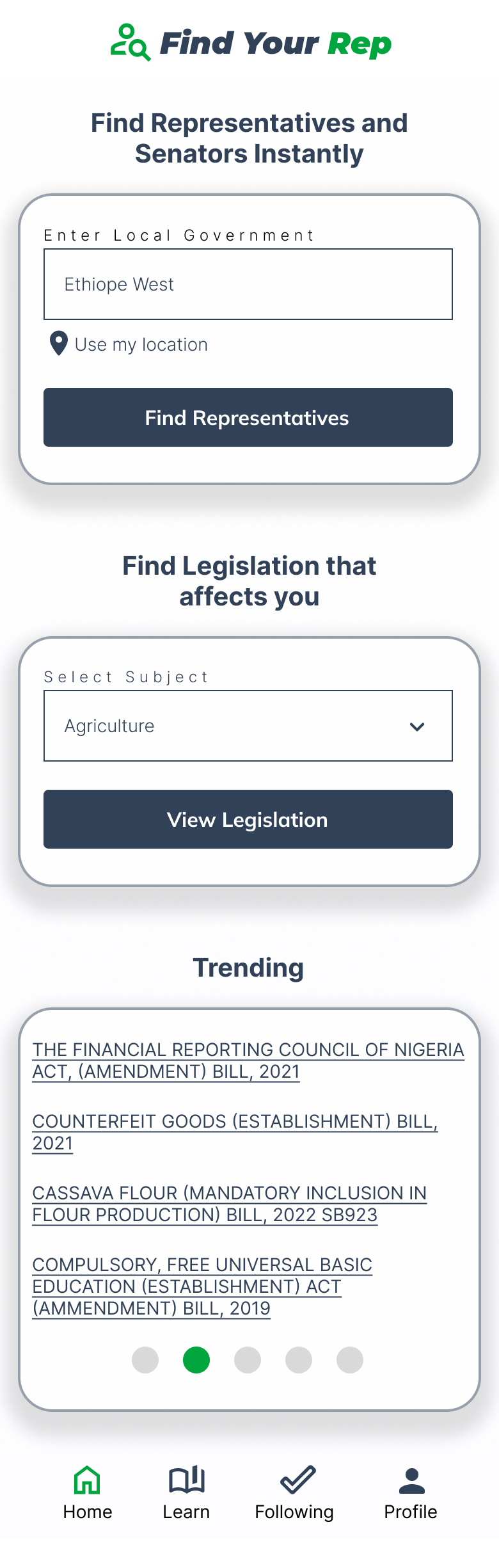 A screenshot of web page