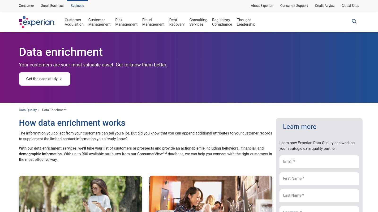 Experian Data Quality – Data Enrichment