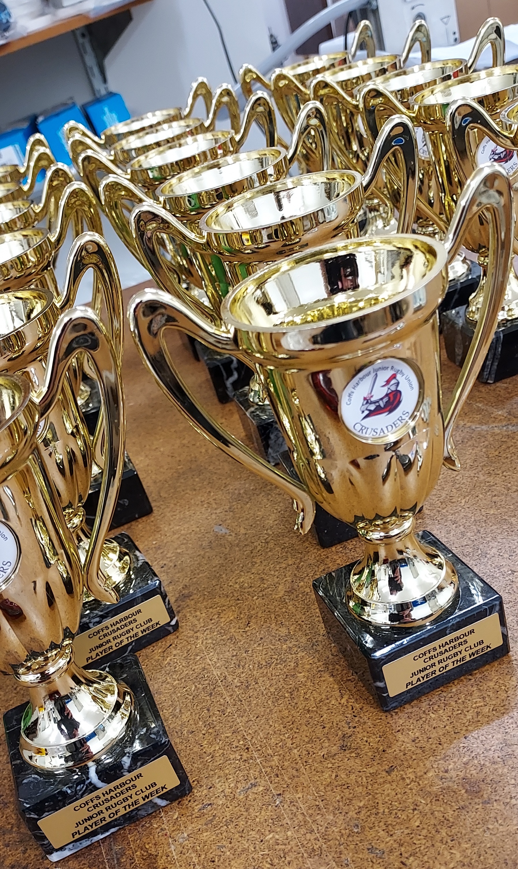 Cups from Greg's Trophies Coffs Harbour