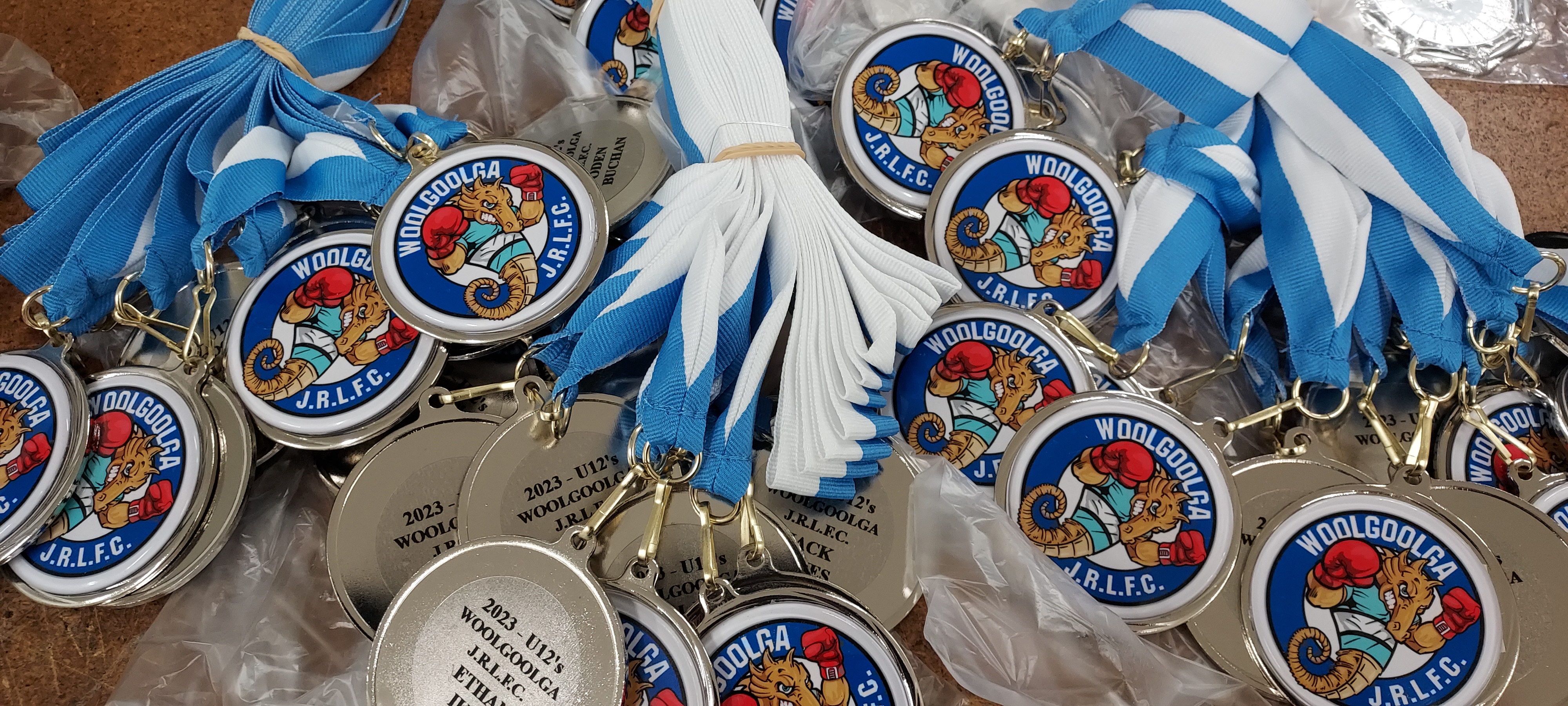 Rugby League medals from Greg's Trophies Coffs Harbour