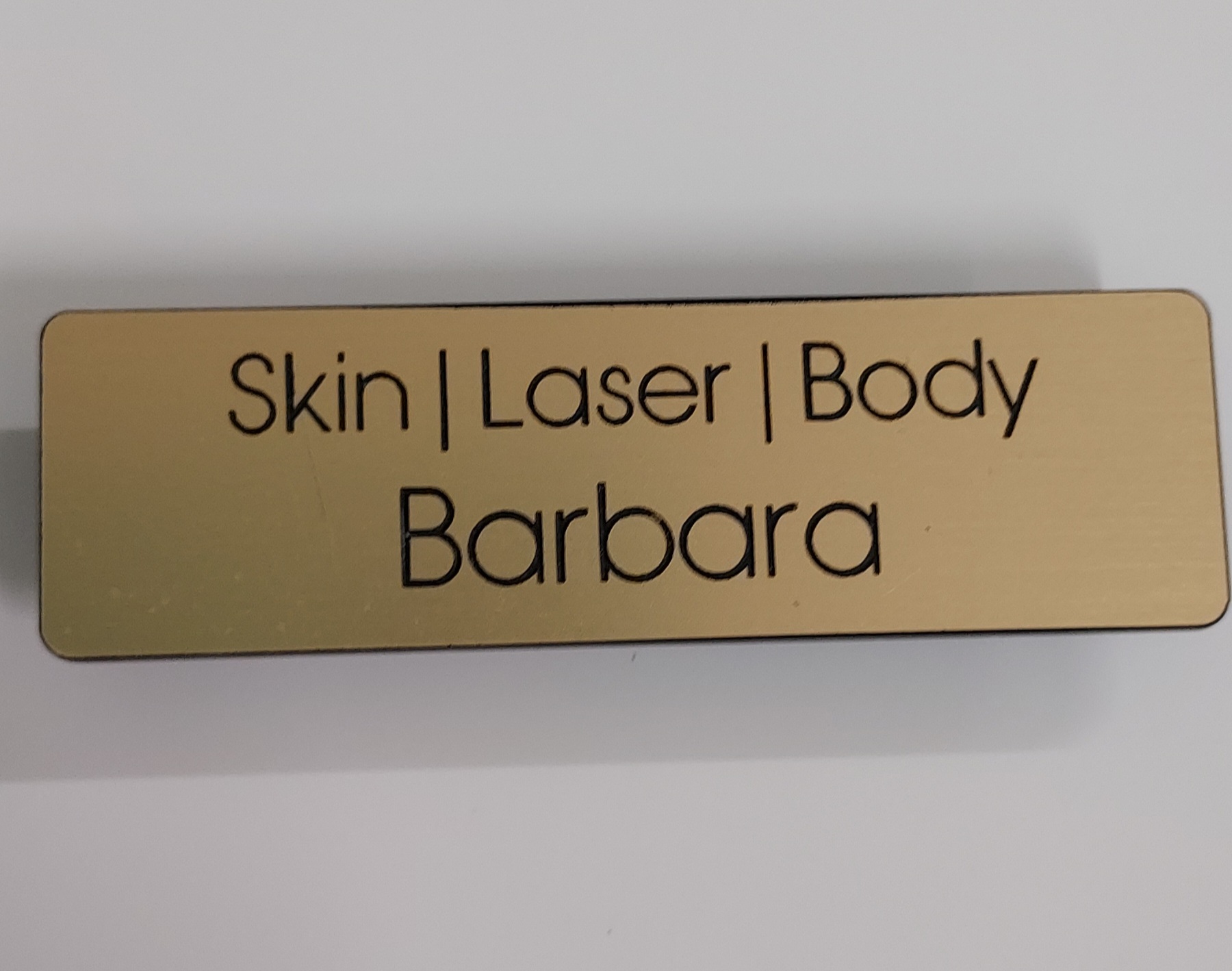 Workplace name badges from Greg's Trophies Coffs Harbour