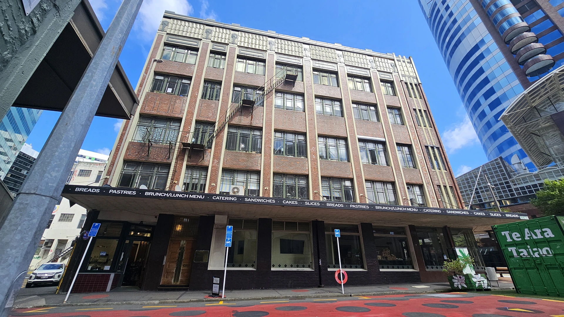 An external view of the Economous Building on Willis St