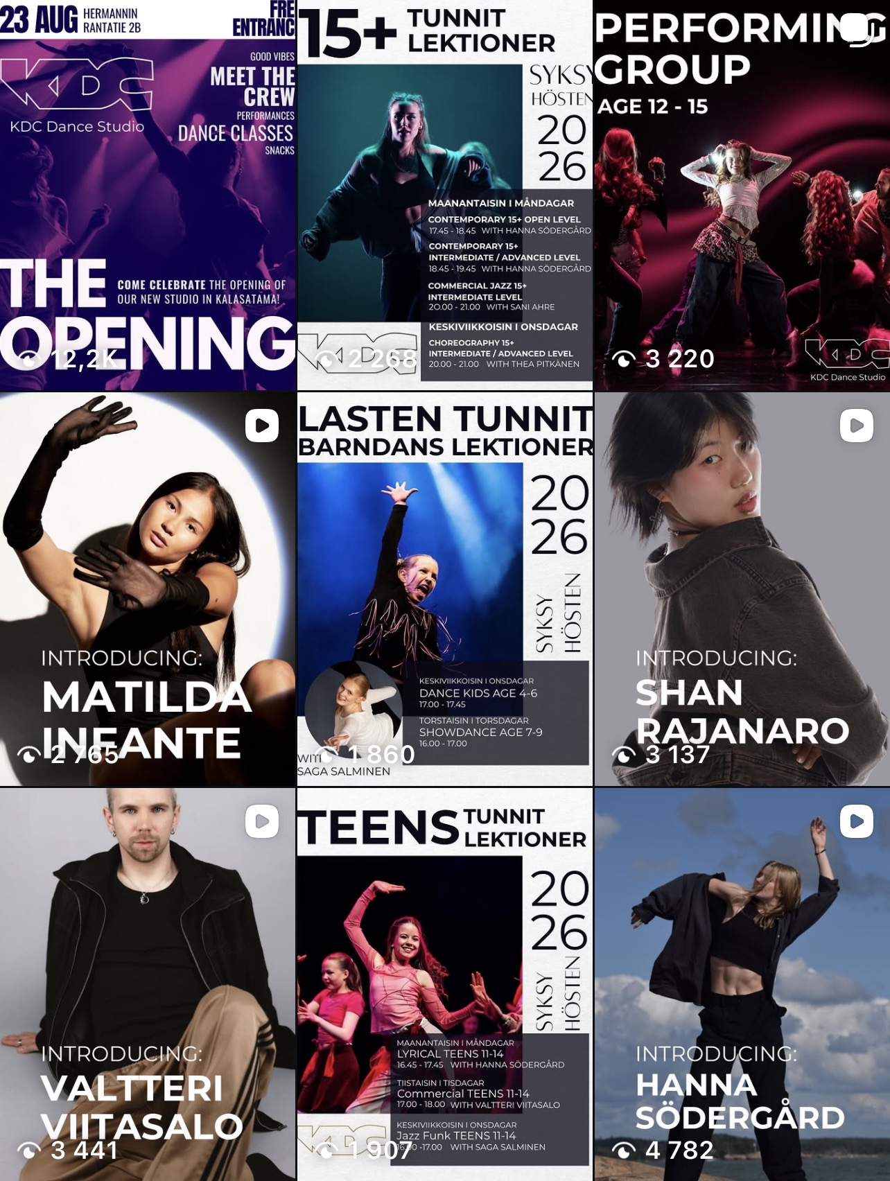 KDC Dance Studio Instagram feed