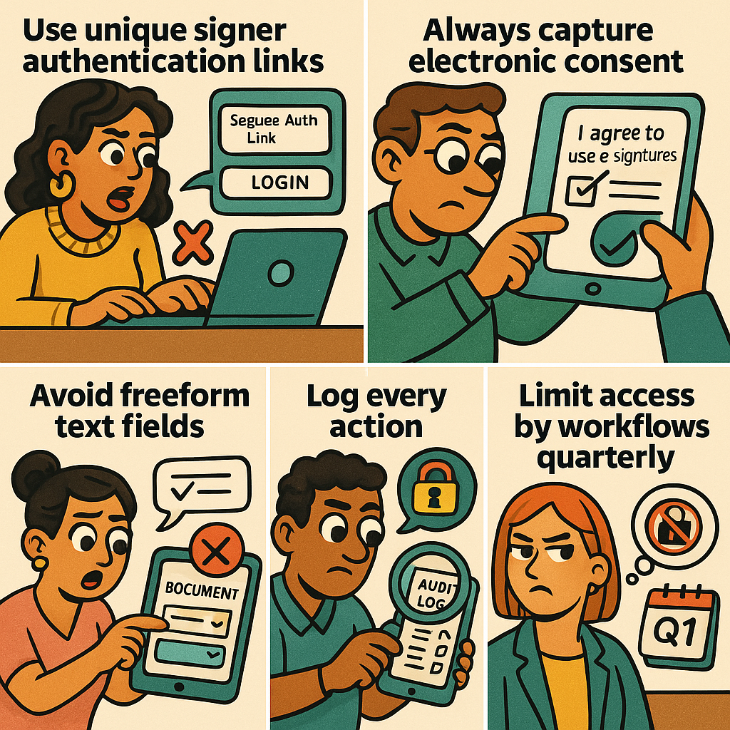 HIPAA electronic signature workflow best practices checklist