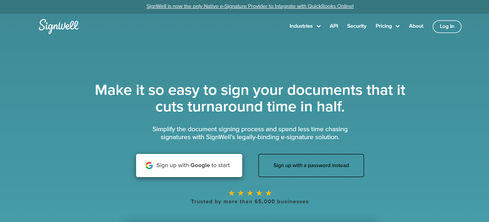 SignWell: An electronic signature software