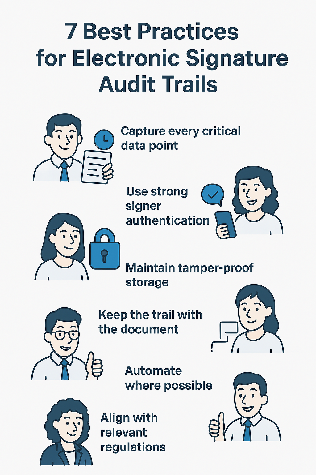 7 proven practices for strong e-Signature audit trails