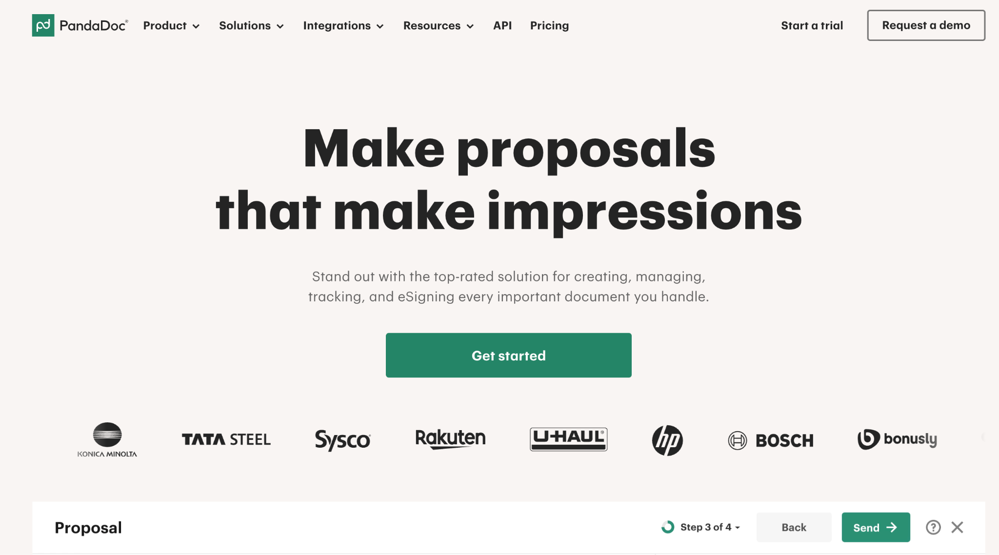 PandaDoc Homepage