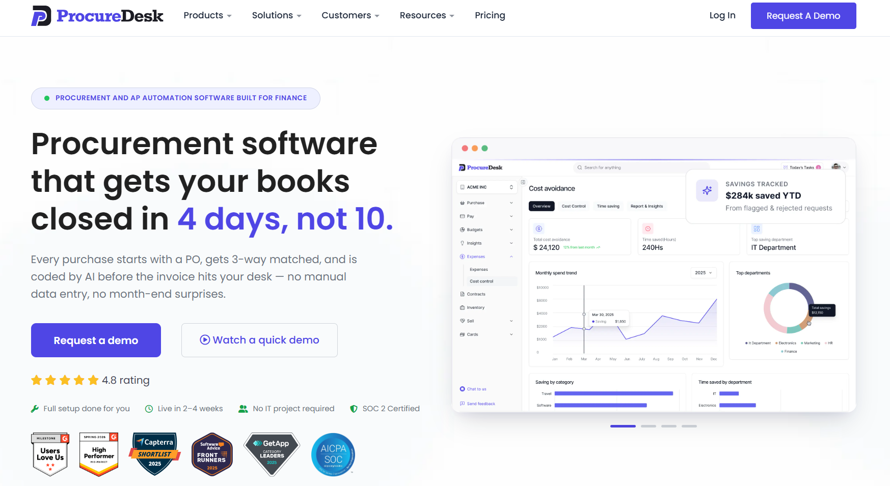 ProcureDesk Homepage
