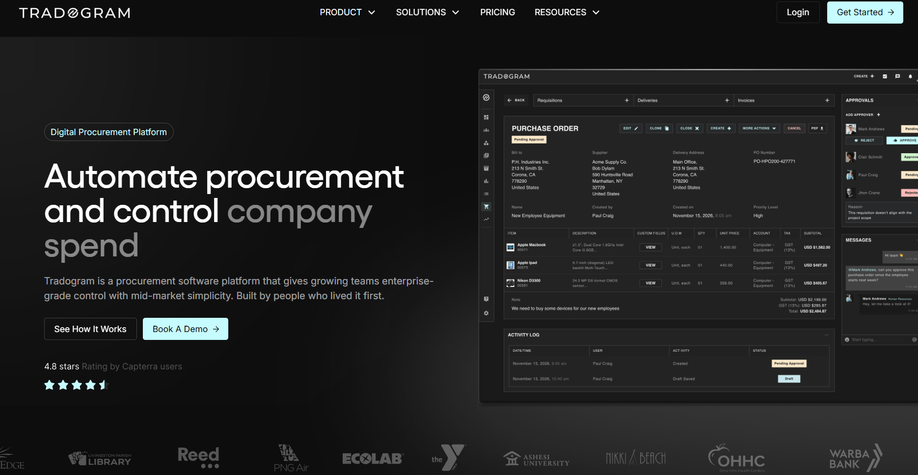 Tradogram Homepage