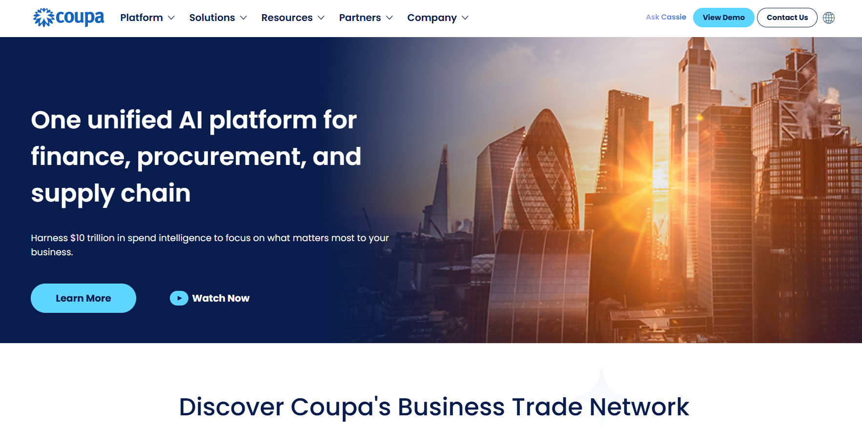 Coupa Homepage