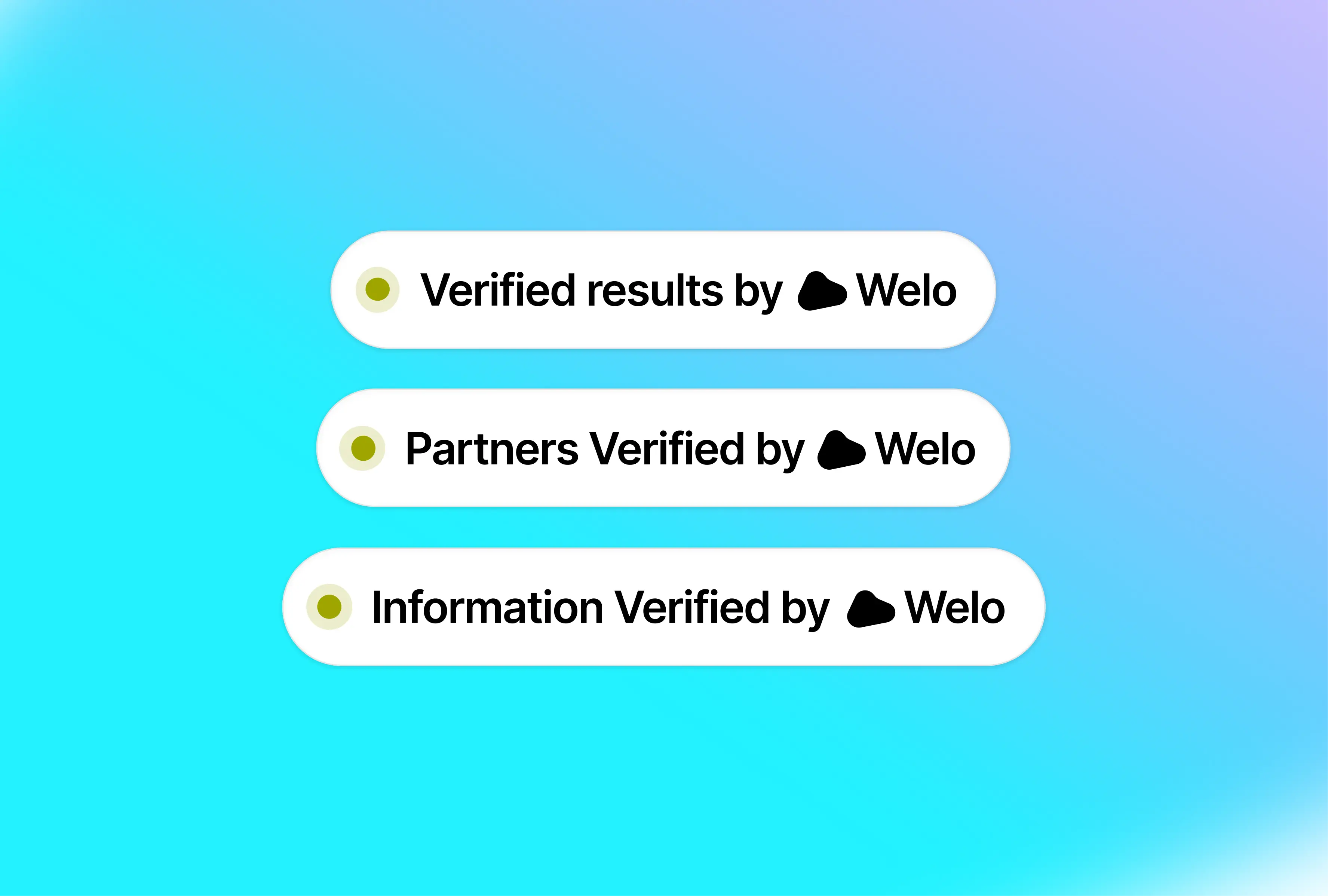 New Welo Trust Widgets