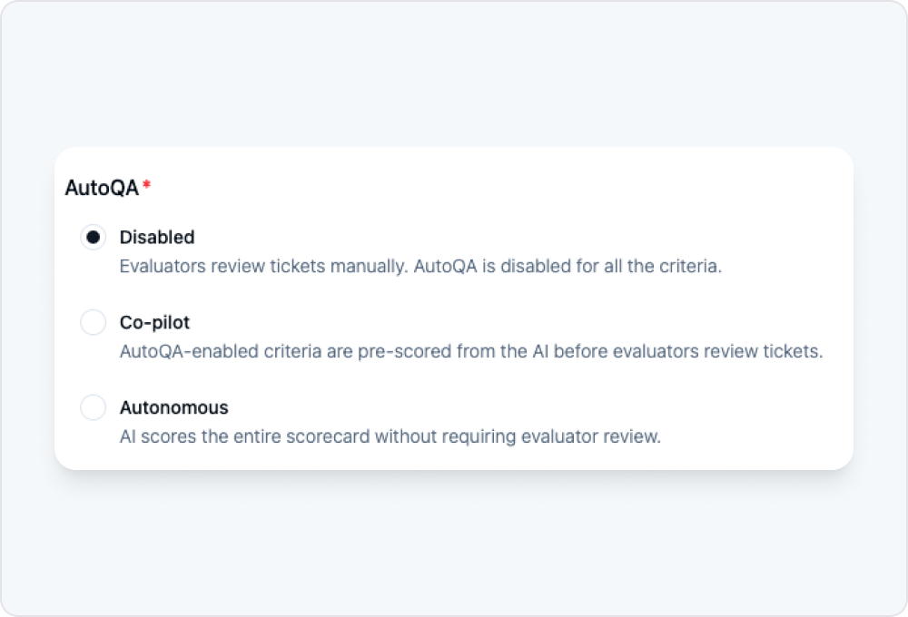 autoqa workload types