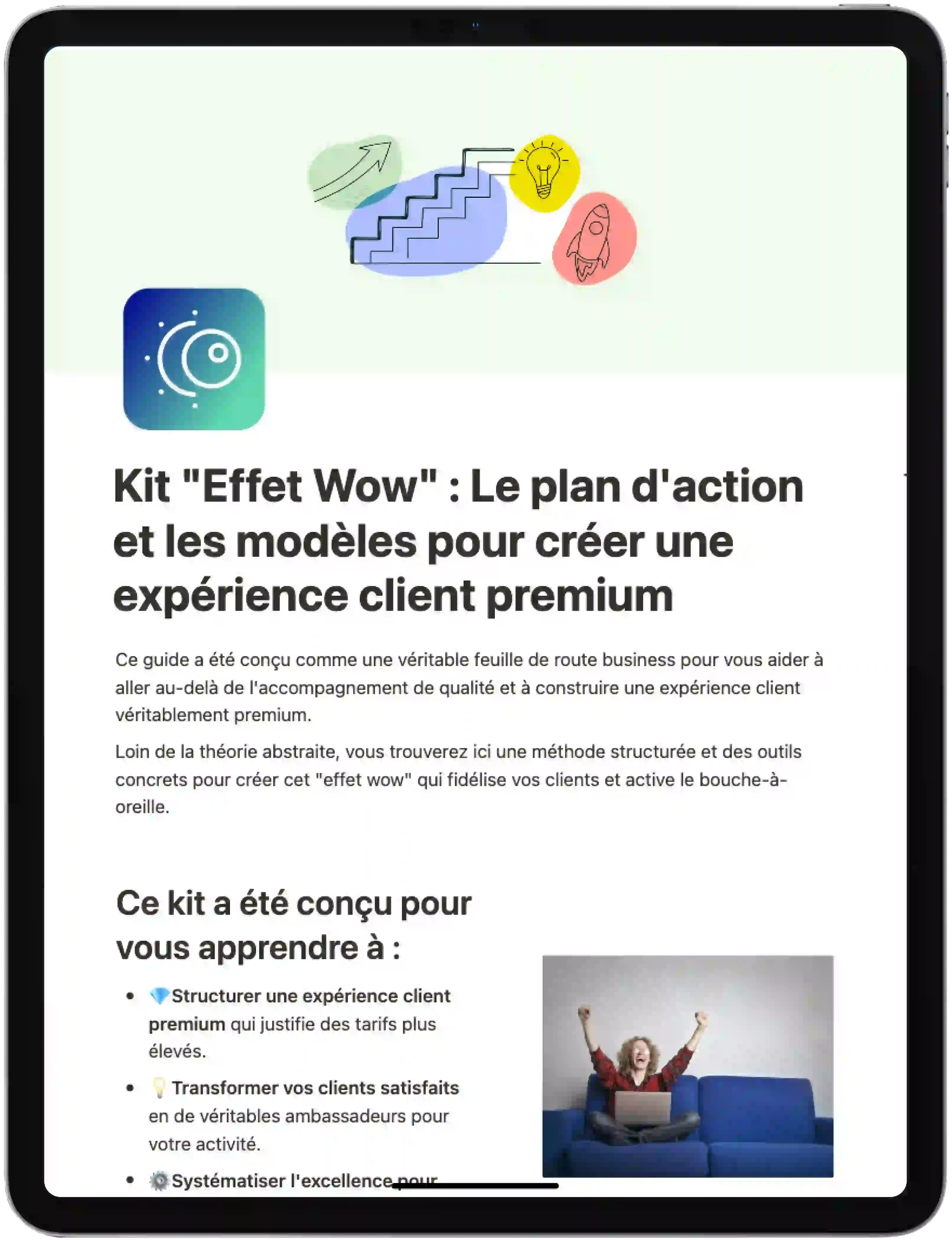 Kit "Effet Wow" : Le plan d'action et les modèles pour créer une expérience client premium