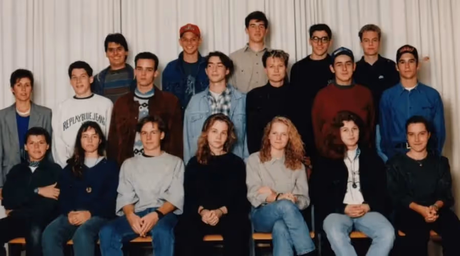 Christian Rebernik, der Mitbegründer und CEO der Tomorrow University, und seine Kollegen in jungen Jahren.