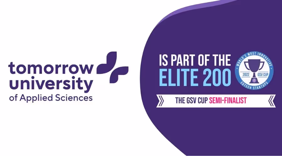 Tomorrow University of Applied Sciences als 2022 GSV Cup Halbfinalist, rangiert in den Elite 200.