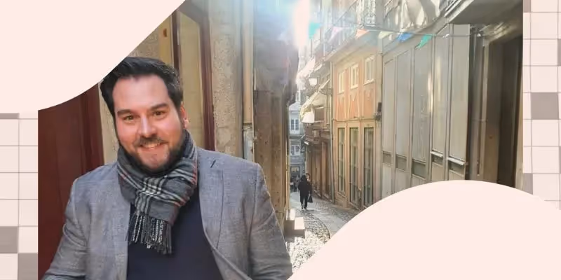 Foto von Lucca, einem Absolventen der Tomorrow University und Hauptperson des Blogs.