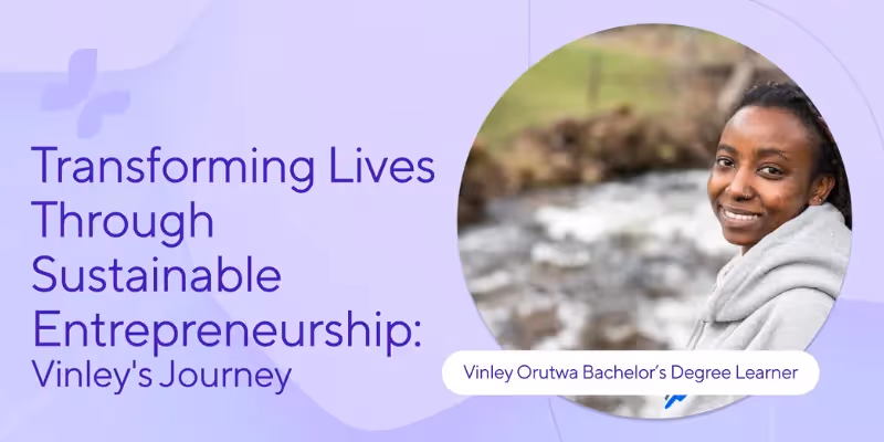 Vinley Orutwa erzählt von ihrem Weg im nachhaltigen Unternehmertum als Bachelor-Studierende.