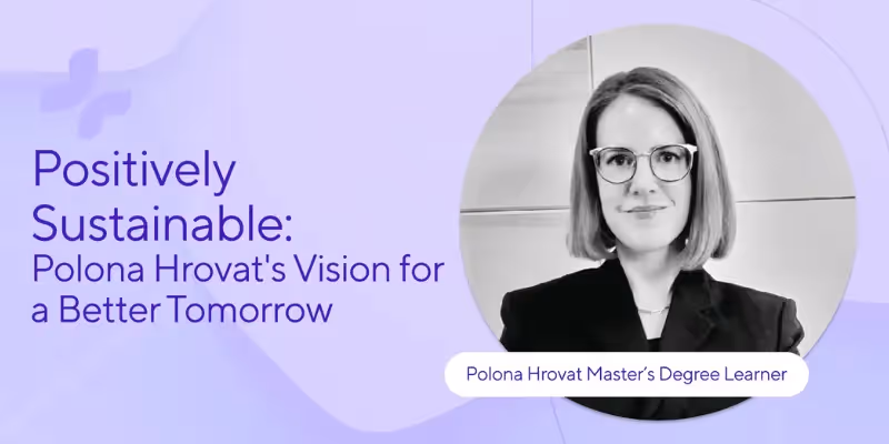Polona Hrovat shares her sustainable vision as a Master’s learner at Tomorrow University.