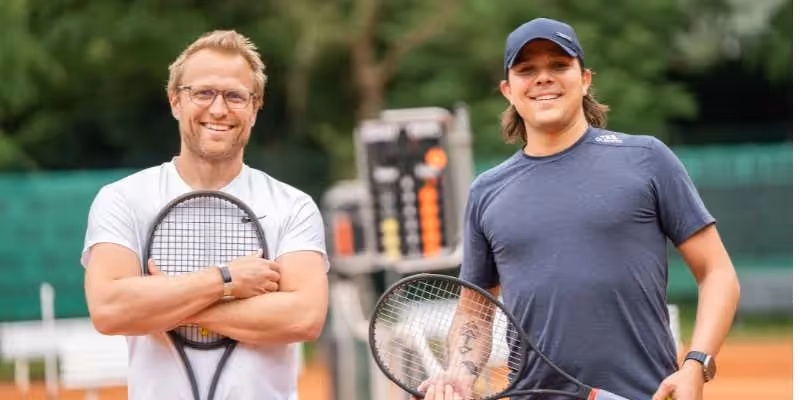 Henrique with Co-Founder & CEO of Tomorrow University of Applied Science, Dr. Thomas Funke