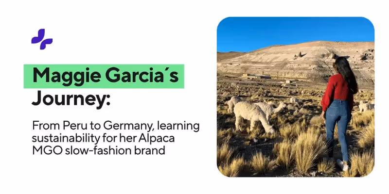 Maggie Garcia: Reise von Peru nach Deutschland für Nachhaltigkeit in Alpaka-Mode.