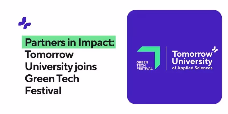 Partners in Impact Grafik mit Logos von Tomorrow University und Green Tech Festival