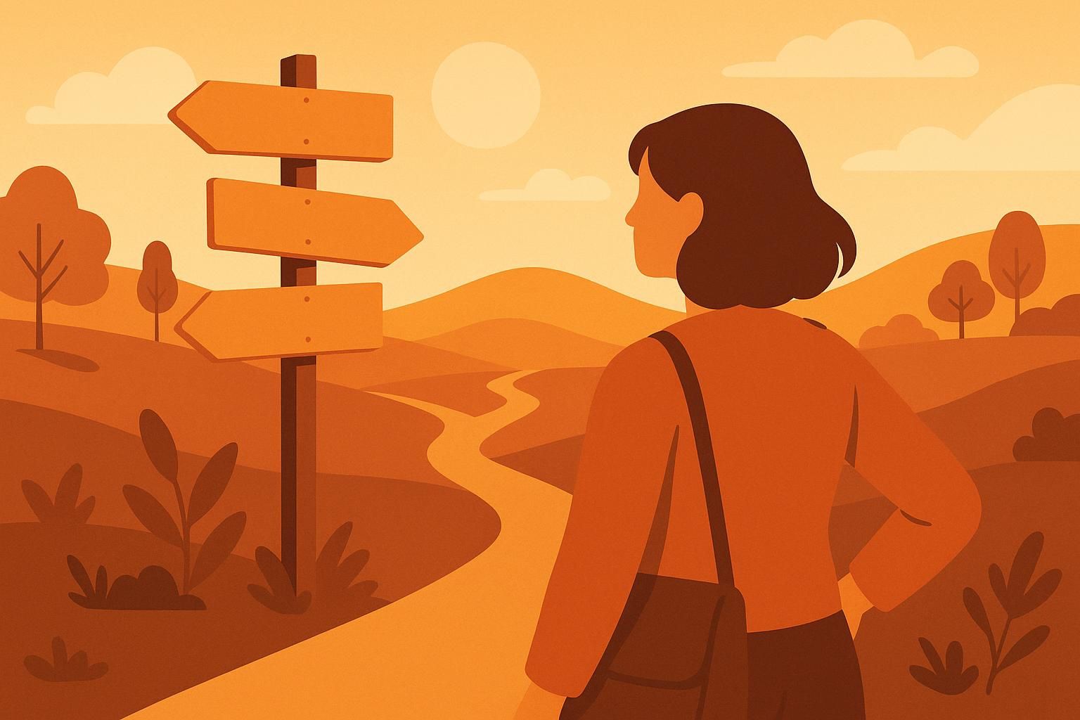 A diverse group of professionals discussing meaningful career changes, with a focus on aligning personal values with job roles in various industries like sustainability, responsible tech, and organizational psychology.
