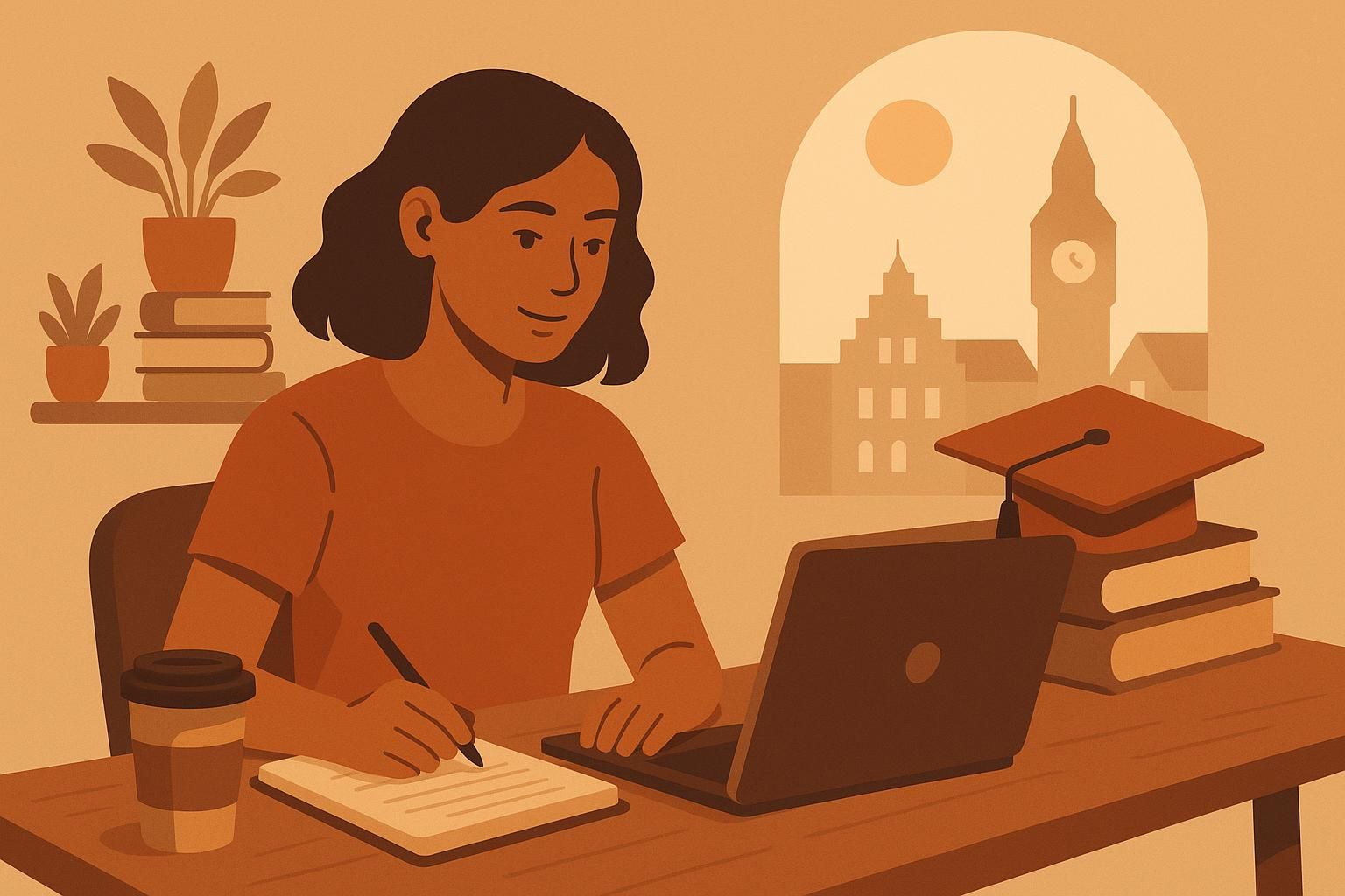 A student reviewing online degree programs in Europe, with a focus on accreditation and recognition across countries.