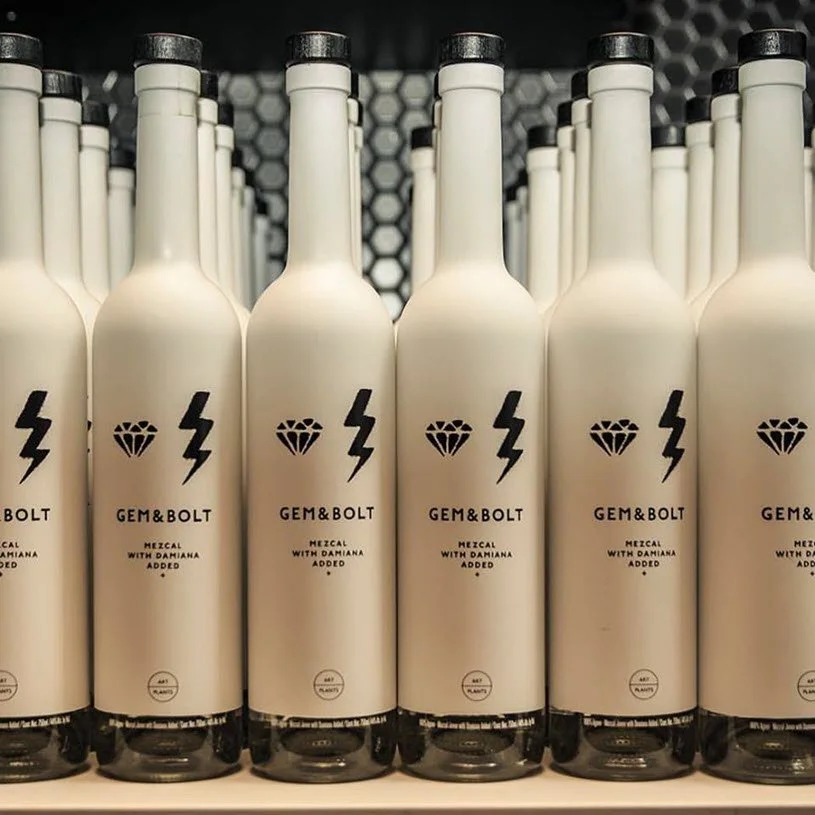 AMASS dry gin bottle