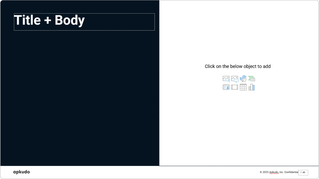 Split visual-text layout for case studies, designed by a professional presentation design service.