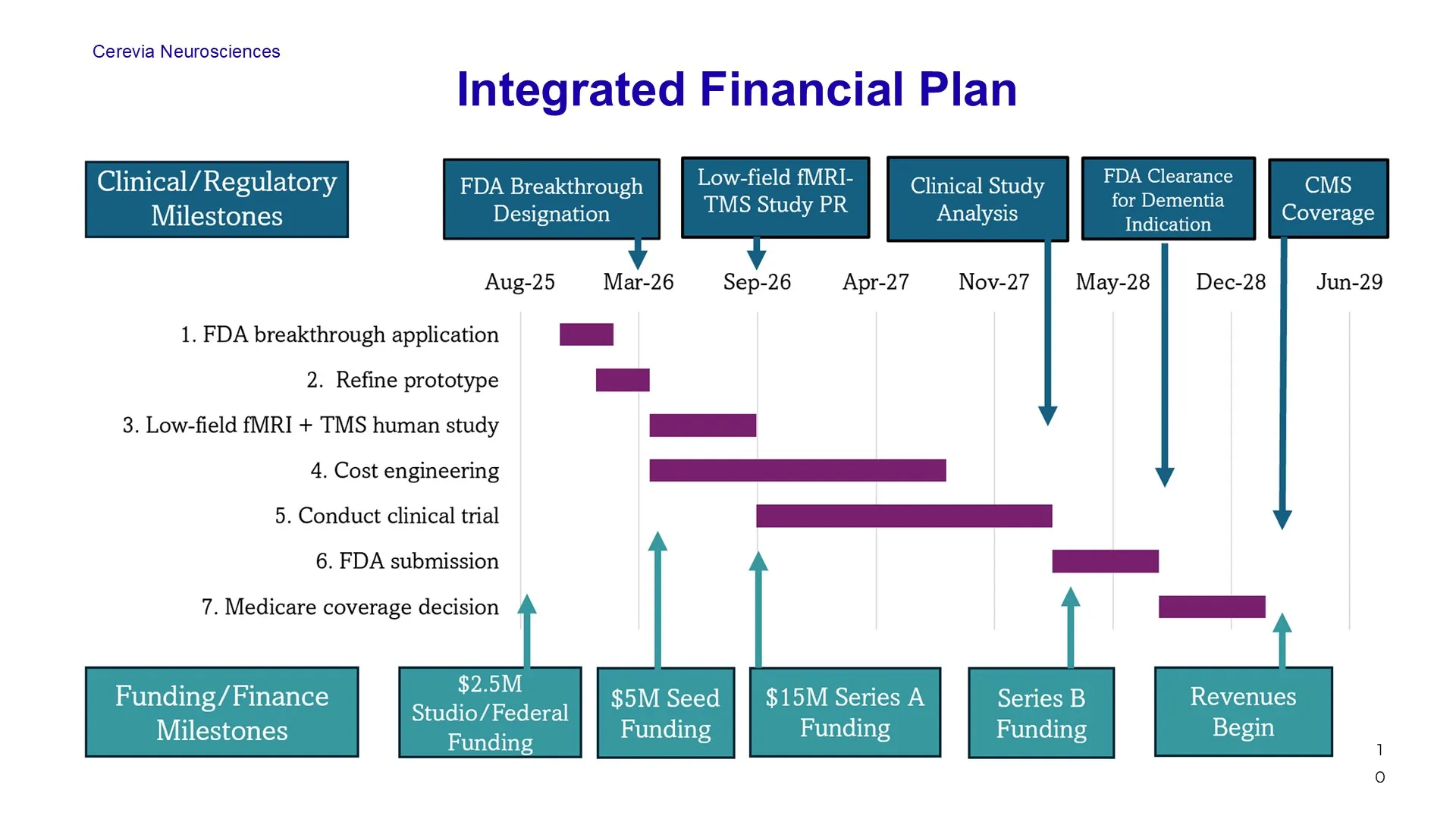 Before platform overview slide from a neuroscience startup pitch deck, presenting a carrier-based brain delivery concept with minimal visual simplification and limited storytelling structure.
