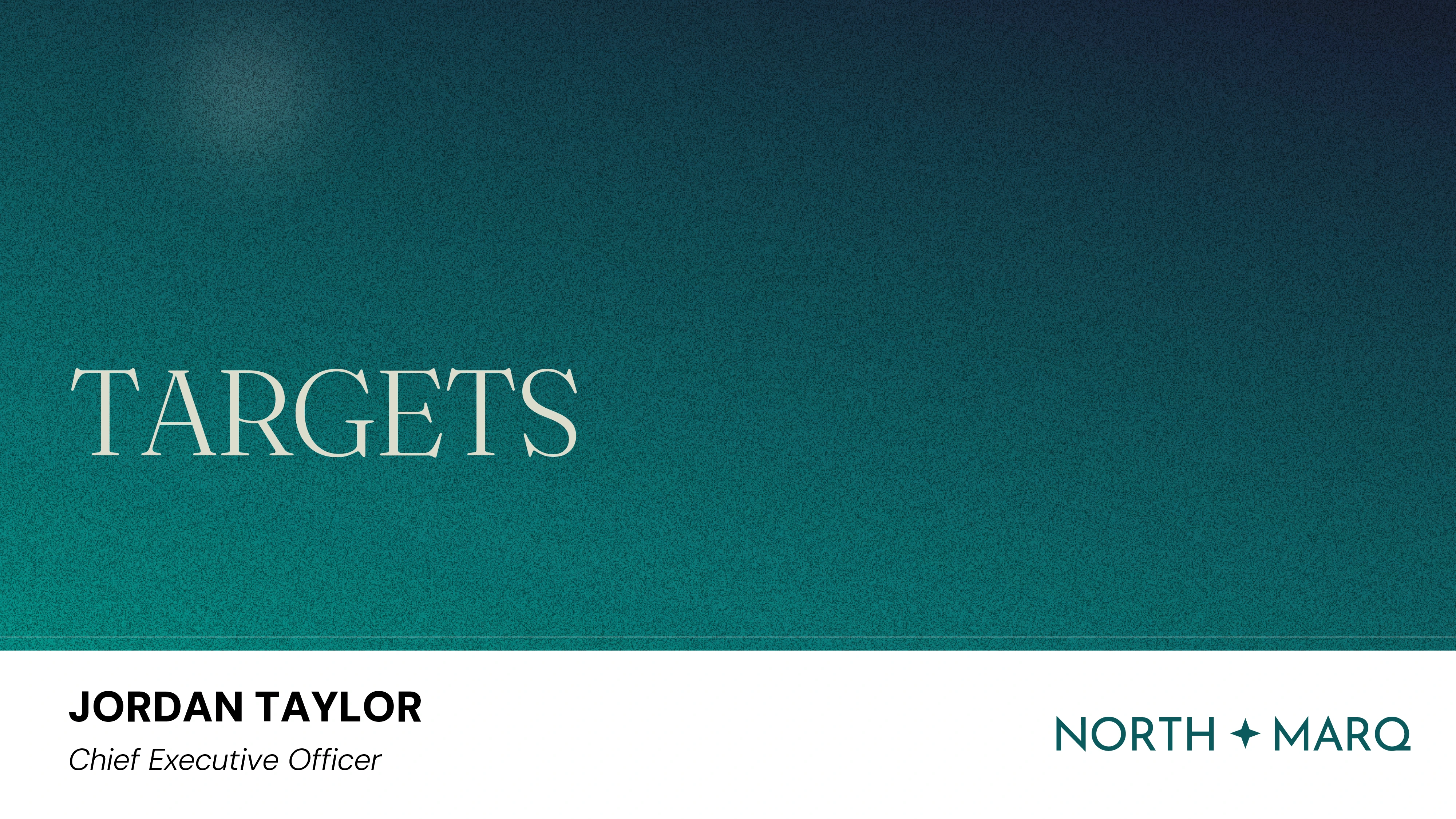 NorthMarq AGM deck, Targets chapter divider