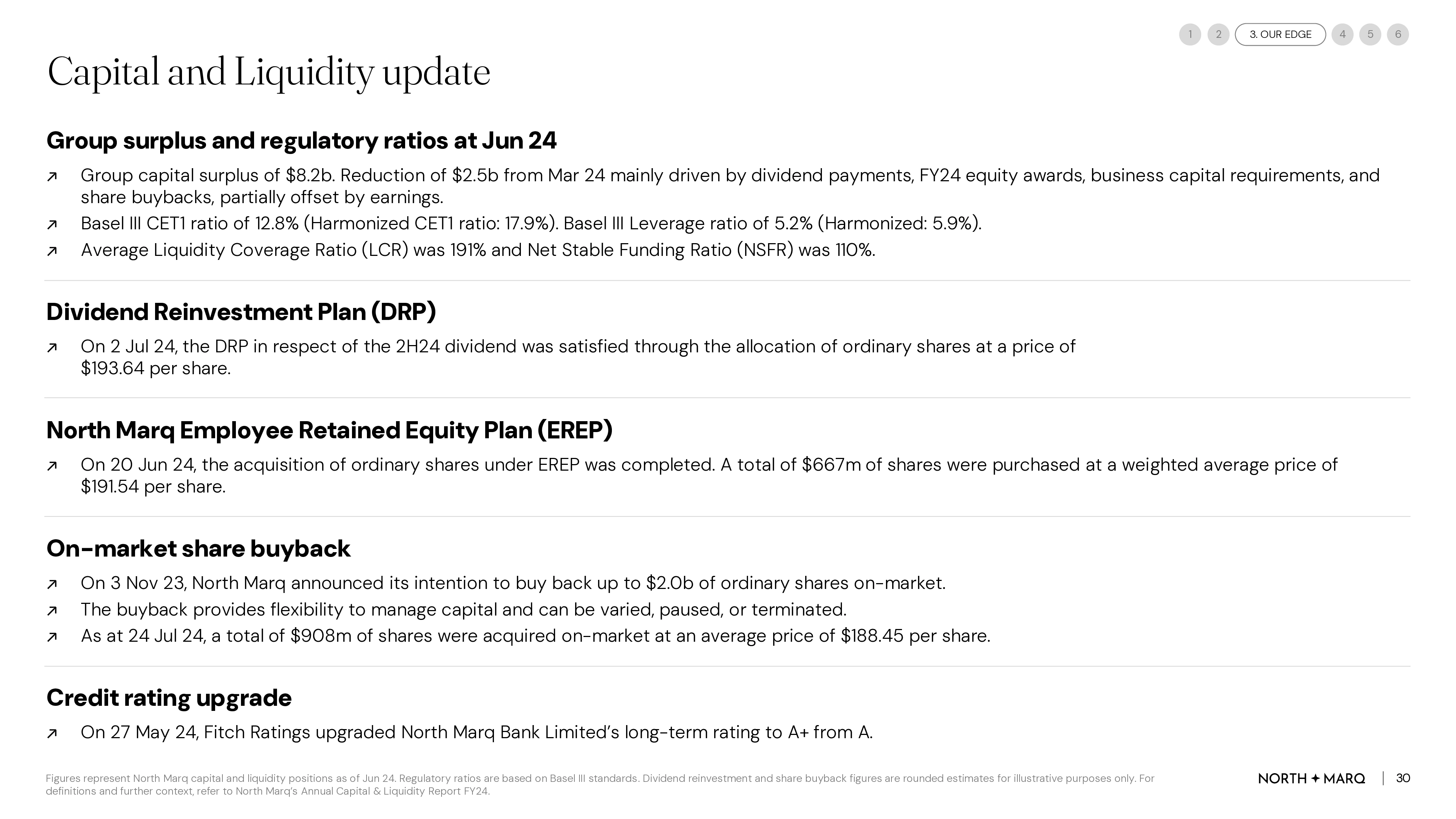 NorthMarq AGM deck, Capital and liquidity update slide