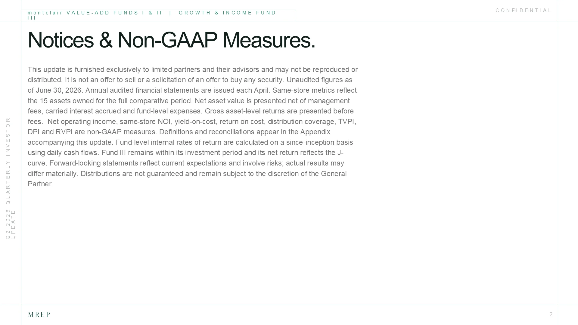 Page 2, Notices & non-GAAP