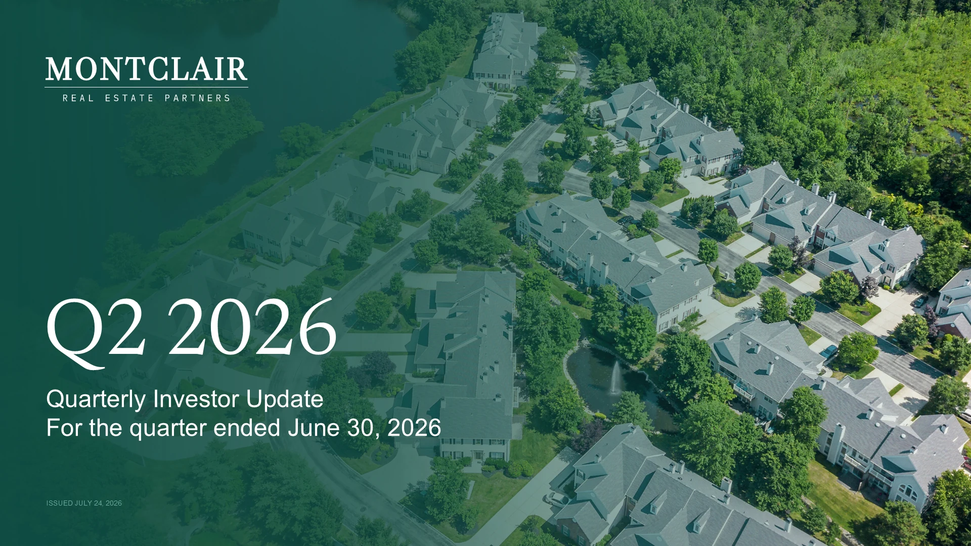 Cover of the redesigned Q2 2026 quarterly investor update