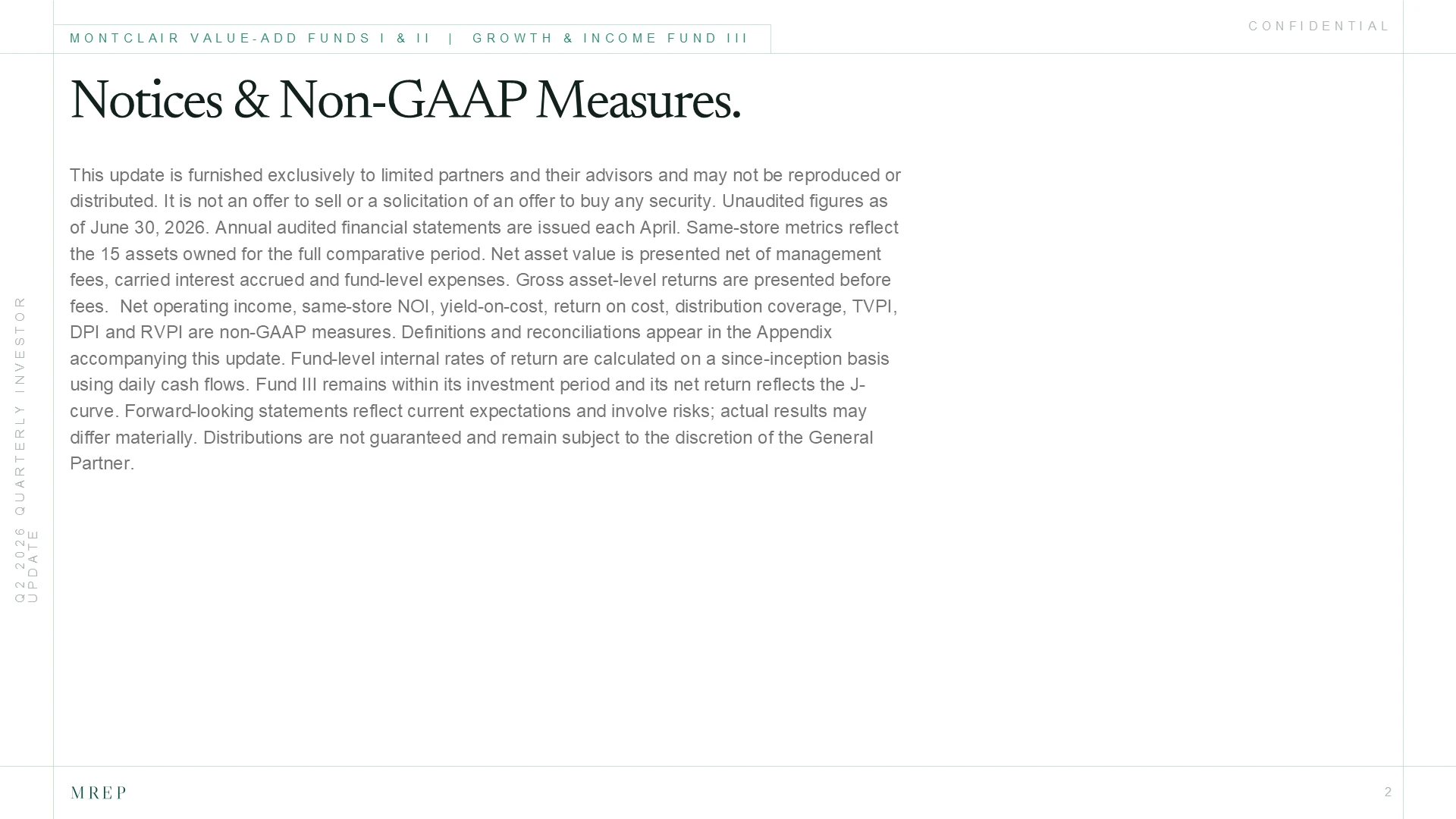 Page 2, Notices & non-GAAP