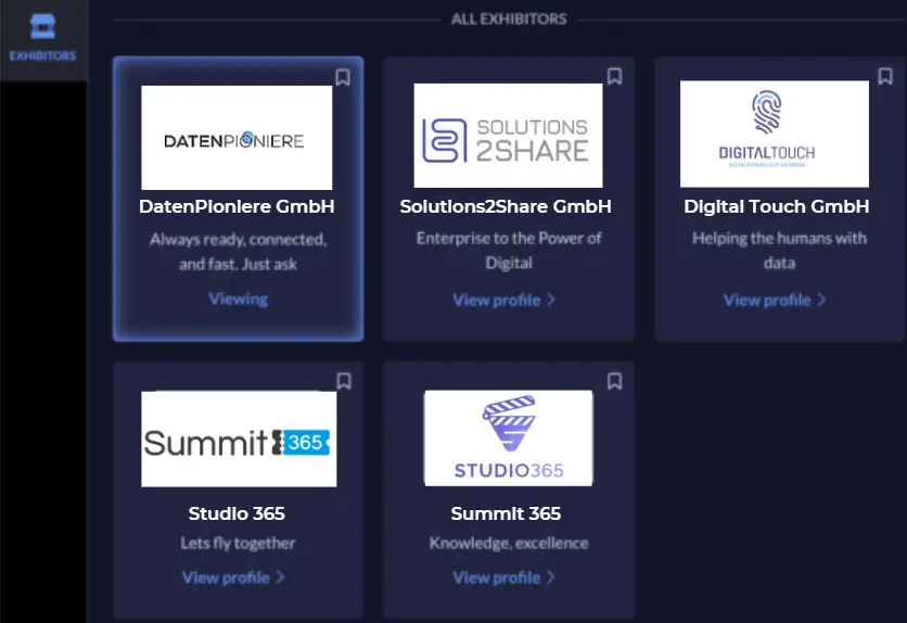 Sponsor booth Zoho OnAir