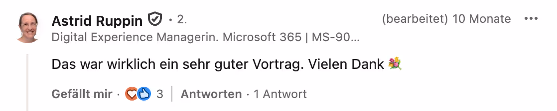 Testimonial M365 Summits