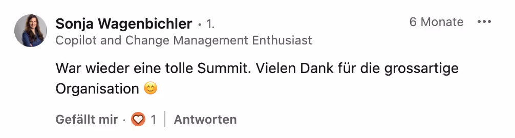 Testimonial M365 Summits