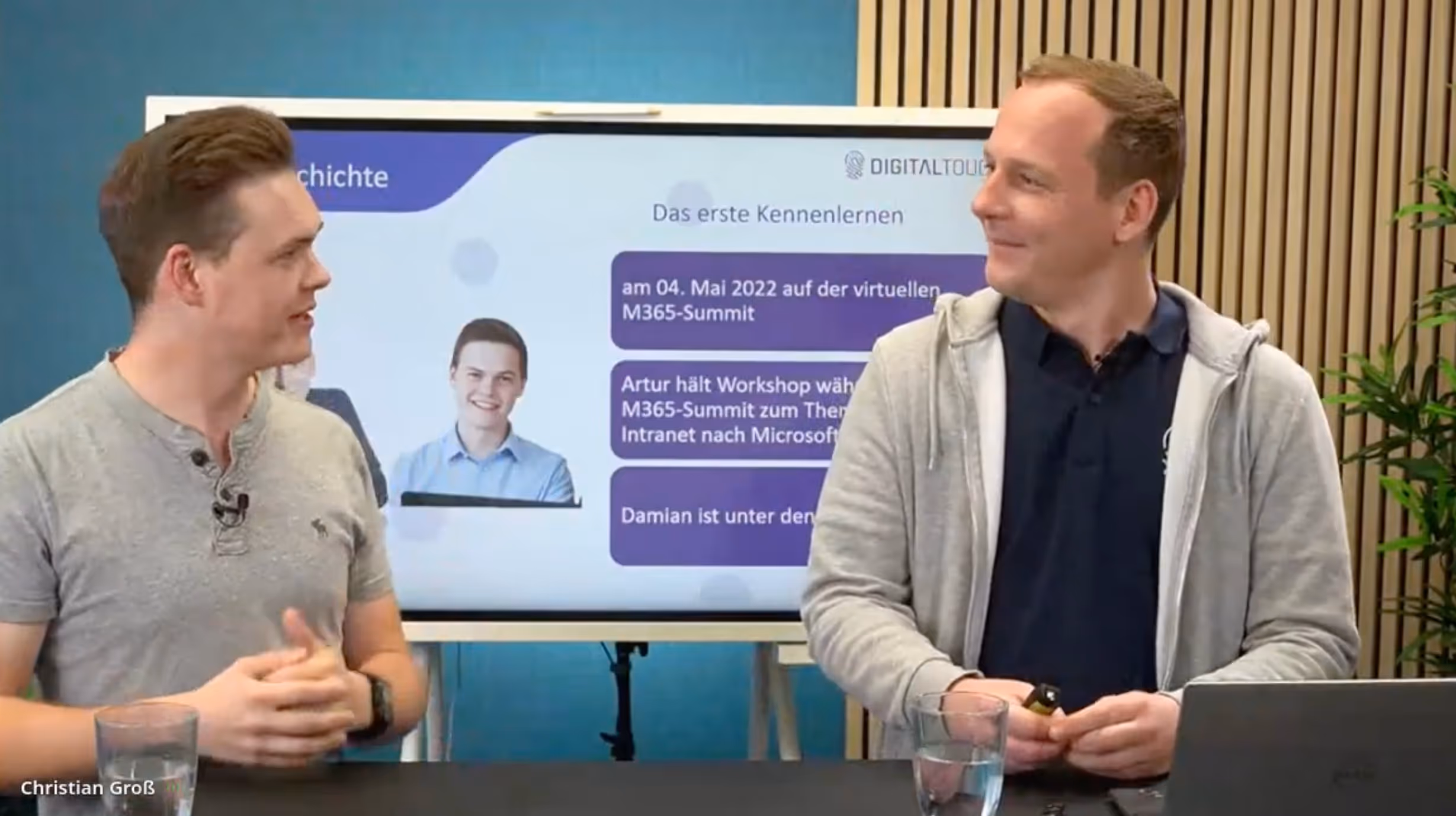 Speaker der m365 Summits on screen