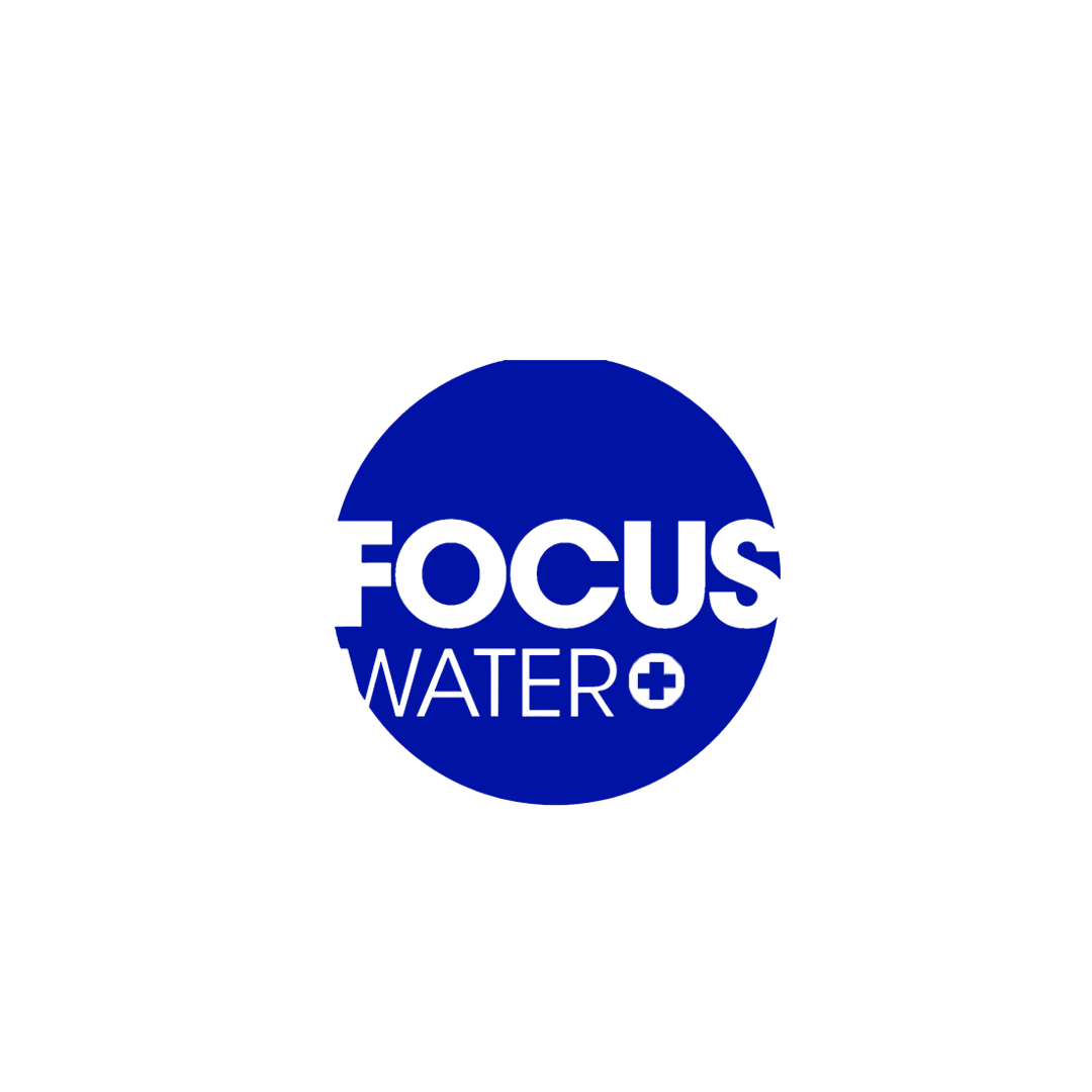Blue Logo 'FOCUS WATER'