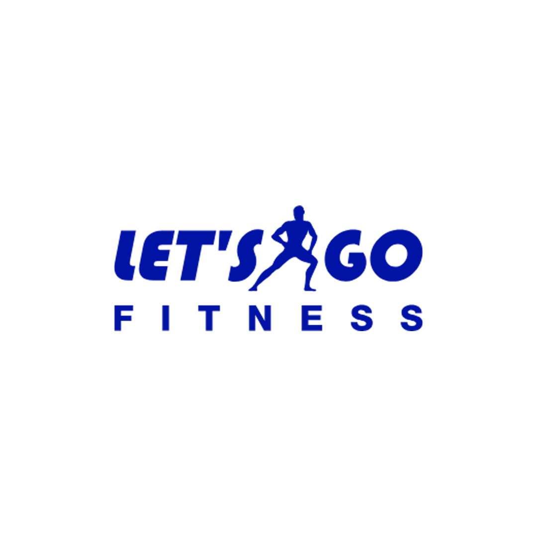 Let's Go Fitness logo with a stylized figure stretching between the words LET'S GO and FITNESS below.