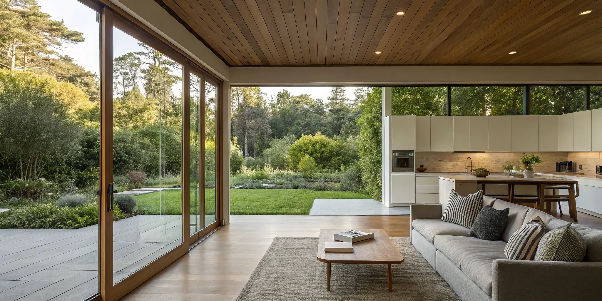 Home addition with open floor plan.