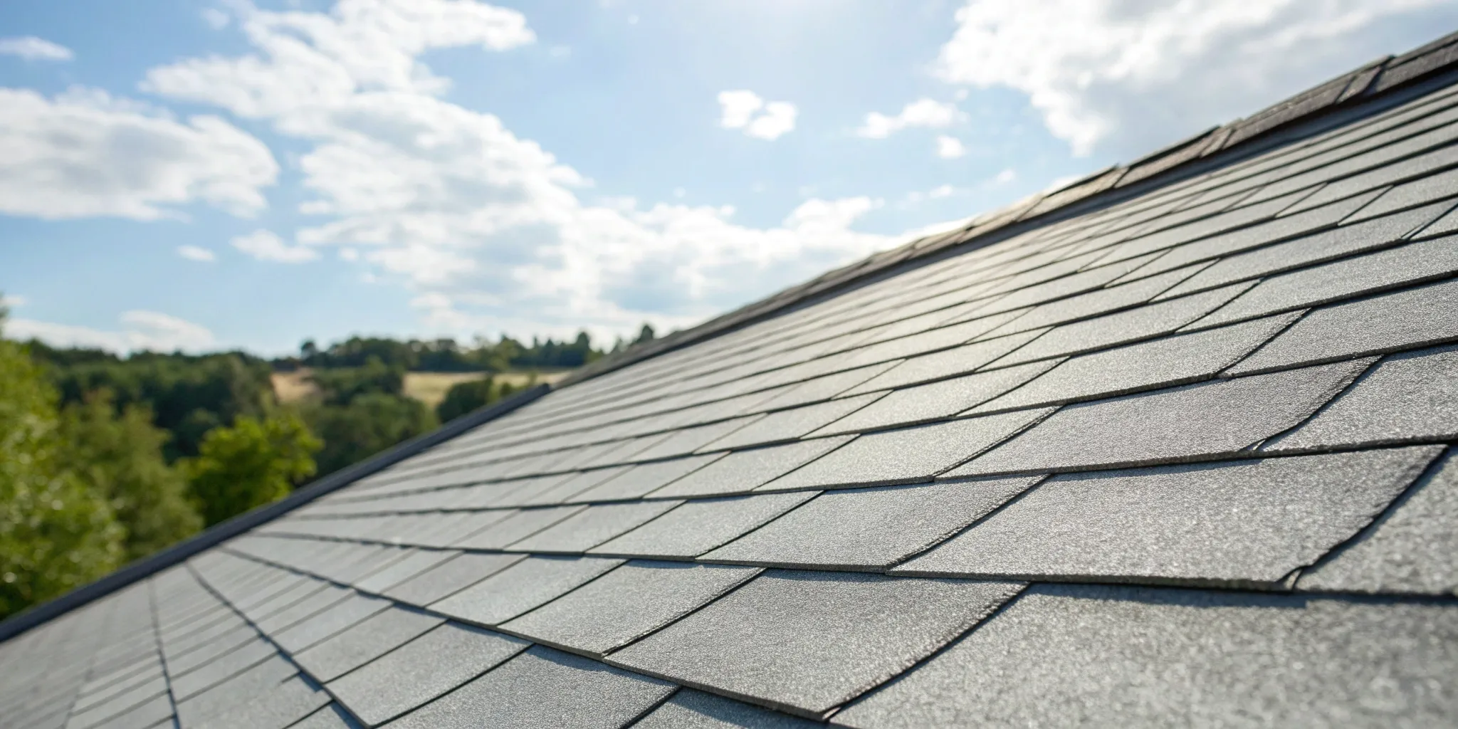 A new asphalt shingle roof, a key factor in the approximate cost of roof replacement.