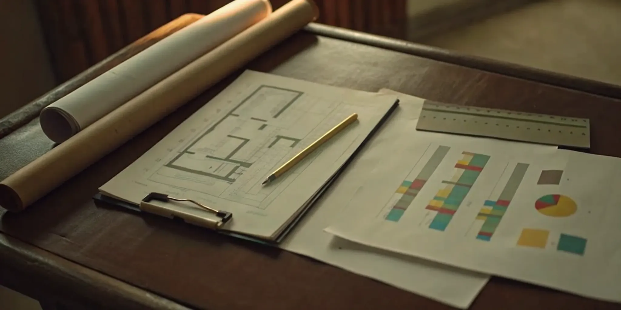Comparing contractor bids for a renovation project with spreadsheets and floor plans.