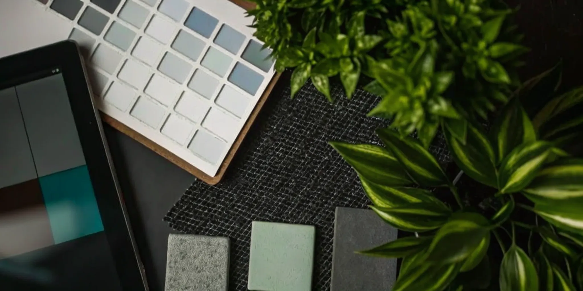 A small bathroom remodel cost calculator with tile and paint samples for budget planning.